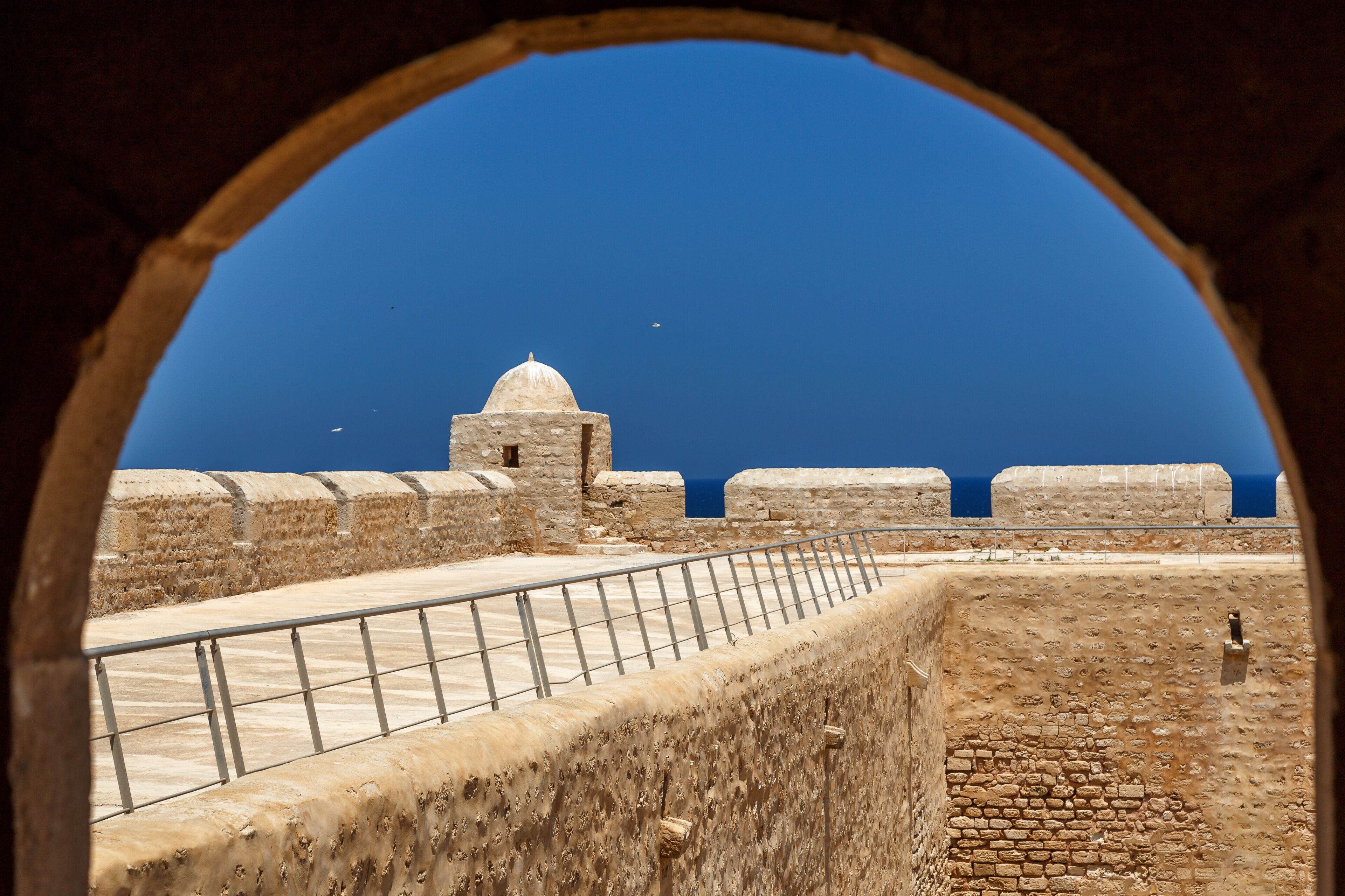 MAHDIA / TUNISIA - JUNE 2015: Bordj el Kebir Fortress in Mahdia, Tunisia