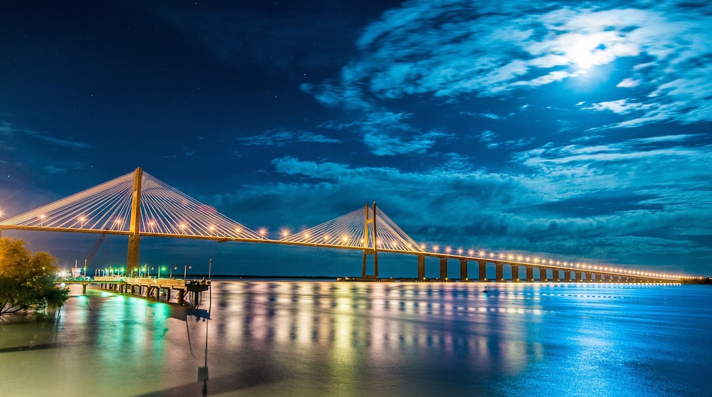 Rosario-Victoria Bridge across the Parana River, Argentina