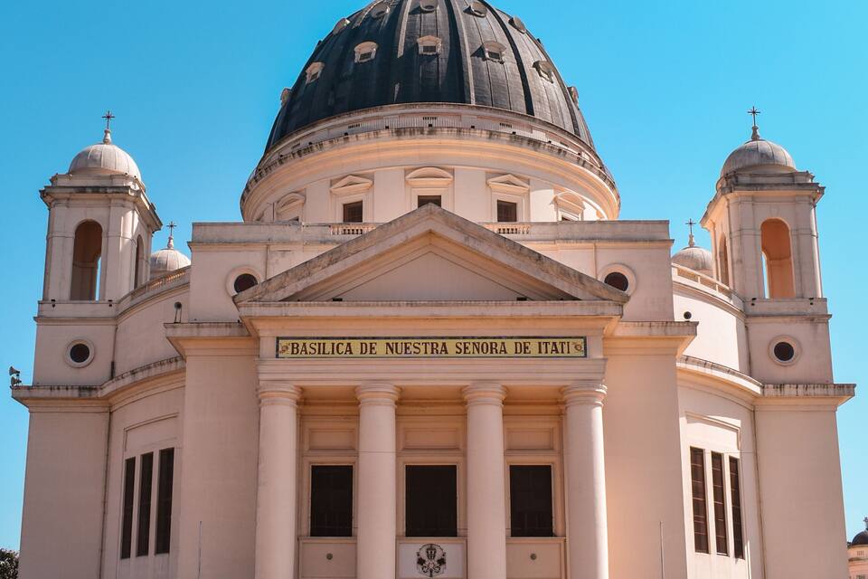 A large church with a prominent dome and two bell towers.