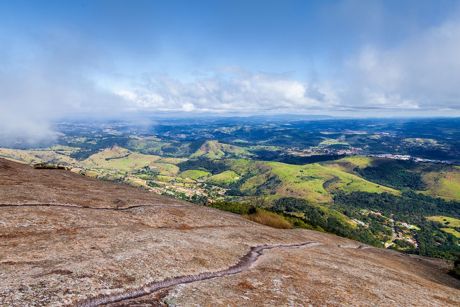 landscape of Pedra Grande (Or big Stone) at Atibaia, Brazil.