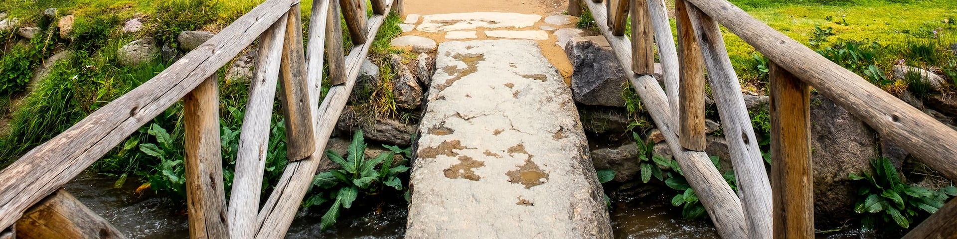 Ancient huge stony Ollantaytambo constructions and bastille