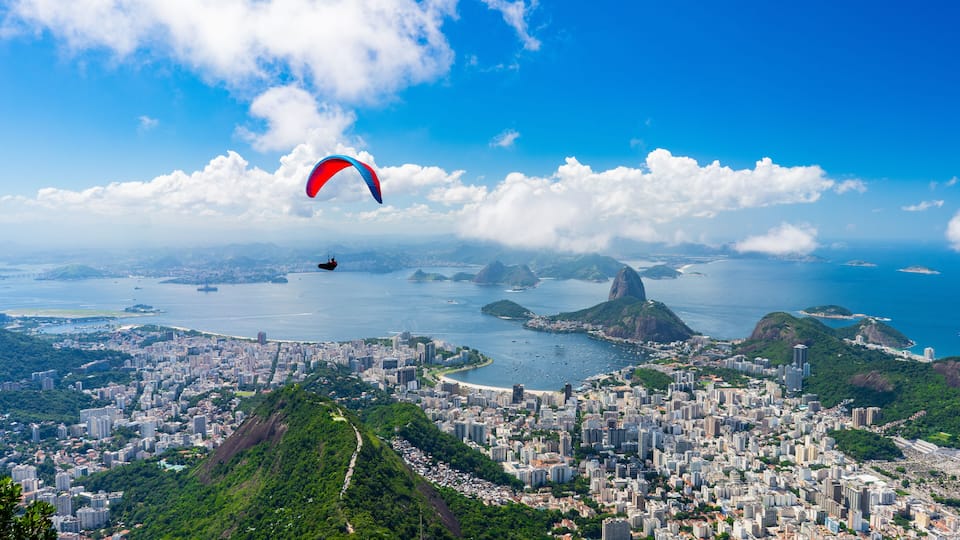 City view of Mirante Dona Marta in Rio de janeiro