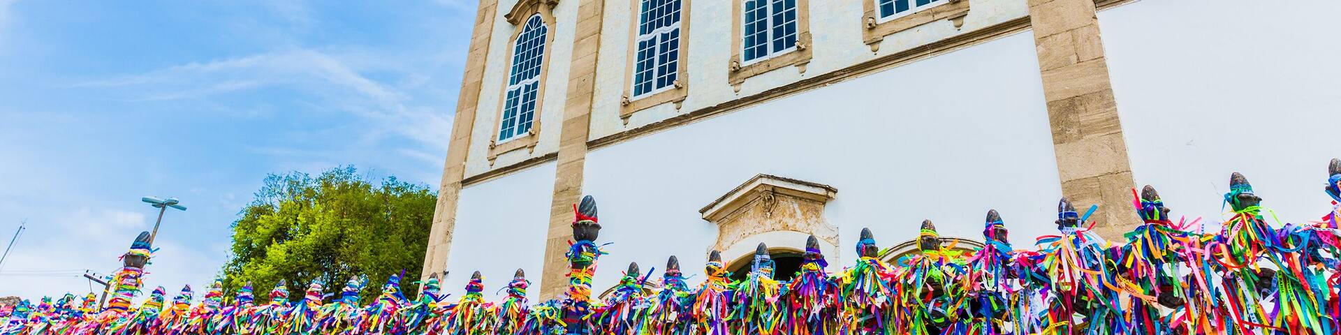 The famous Bonfim church in Bahia, Brazil