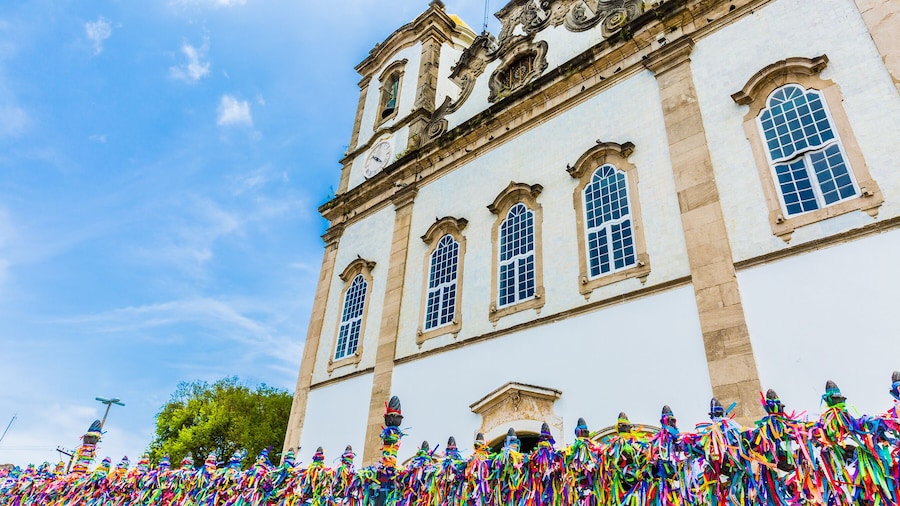 The famous Bonfim church in Bahia, Brazil