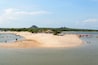 Alter do Chão, Pará, Santarém - State of Pará, Brazil, november 2019. A beautiful and famous river beach, these waters go through the Amazonian forest and create amazing landscapes