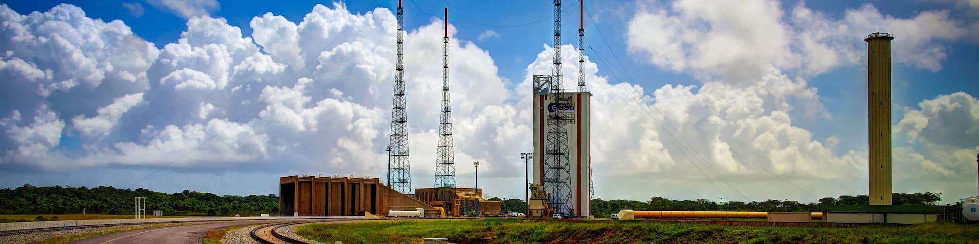 Lounchers inside Guiana Space Centre in Kourou, French Guiana