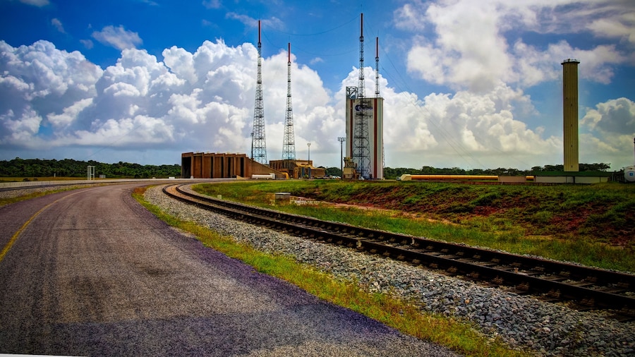 Lounchers inside Guiana Space Centre in Kourou, French Guiana