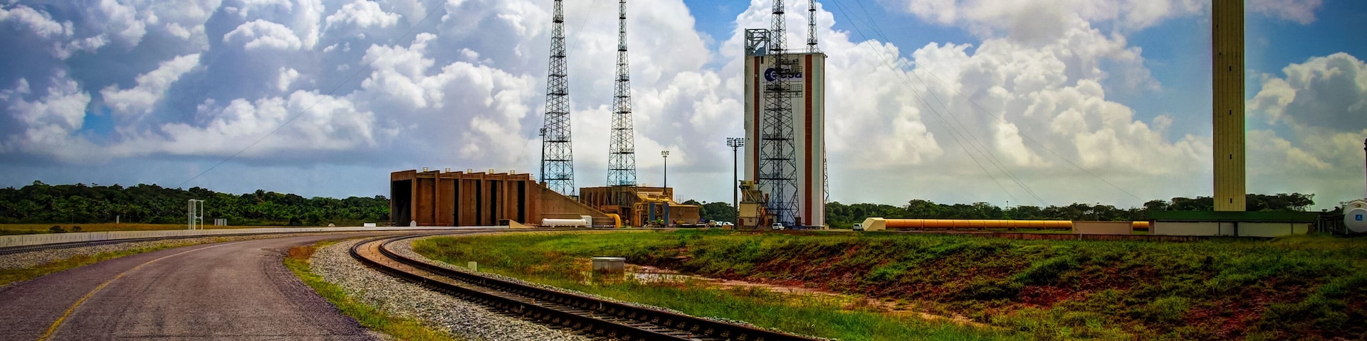 Lounchers inside Guiana Space Centre in Kourou, French Guiana