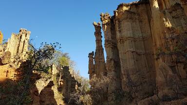 Cliff formations at Isimila Stone Age site, Iringa, Tanzania, East Africa