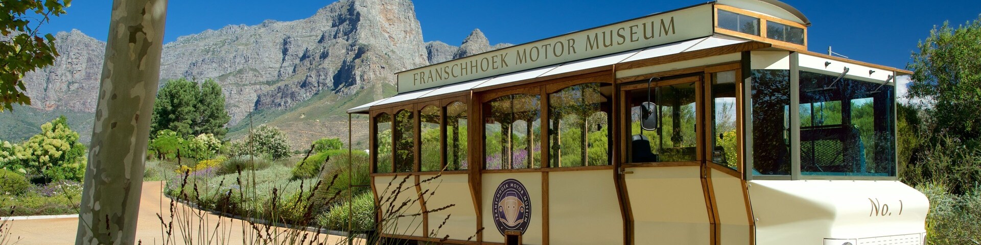 Franschhoek featuring signage and touring