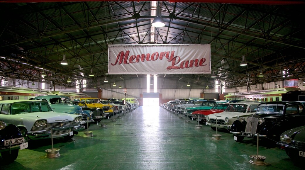 George showing signage and interior views