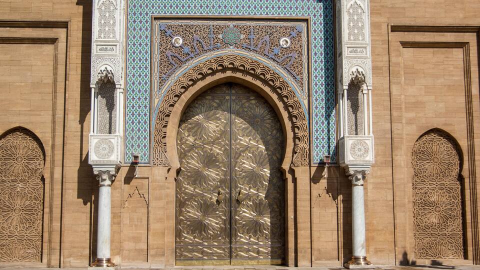 CASABLANCA/MOROCCO APRIL 4TH 2006 -Front Gates of Royal Palace