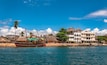 Lamu old town waterfront, Kenya, UNESCO World Heritage site