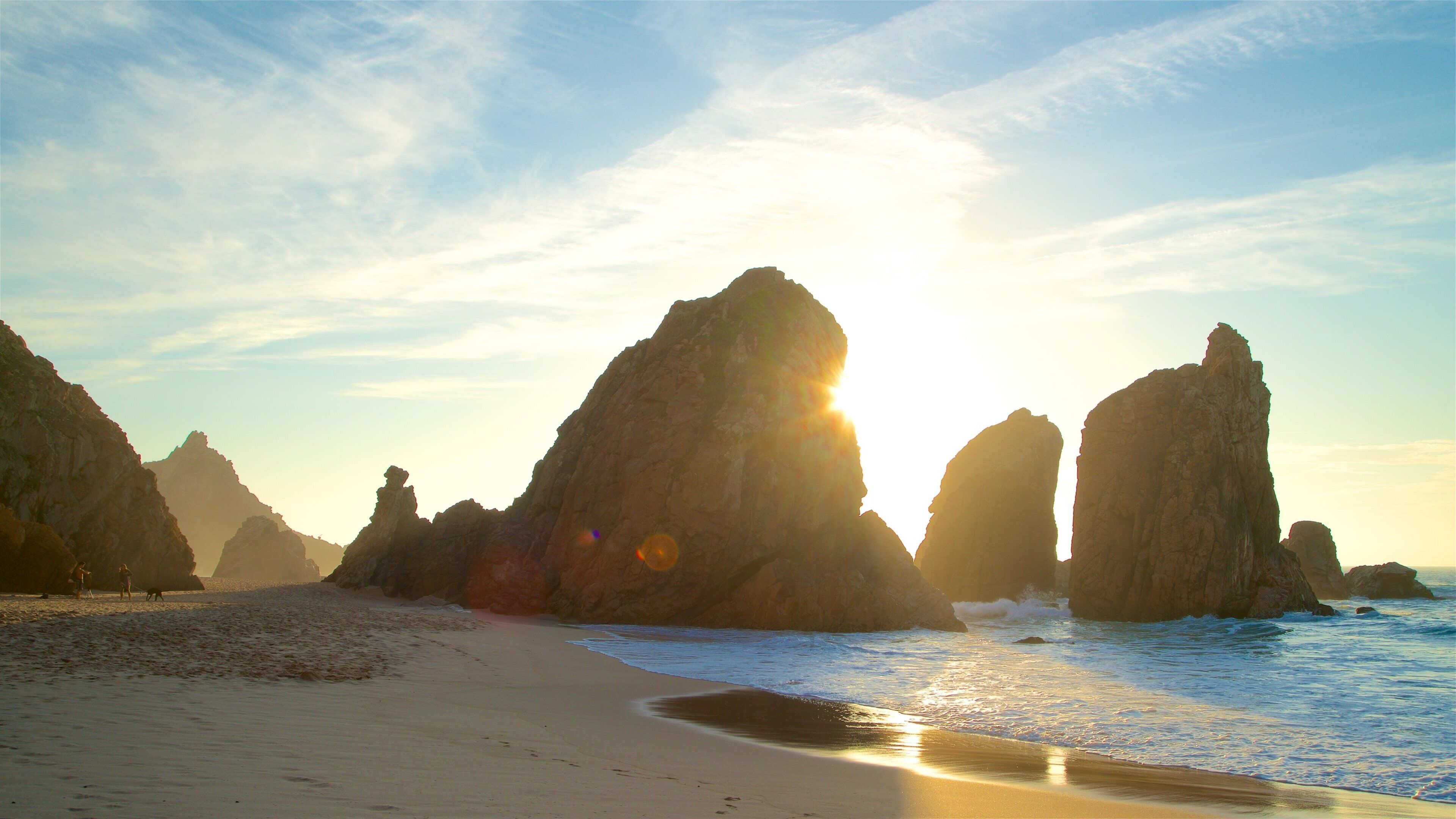 Ursa Beach featuring general coastal views, a sunset and rocky coastline