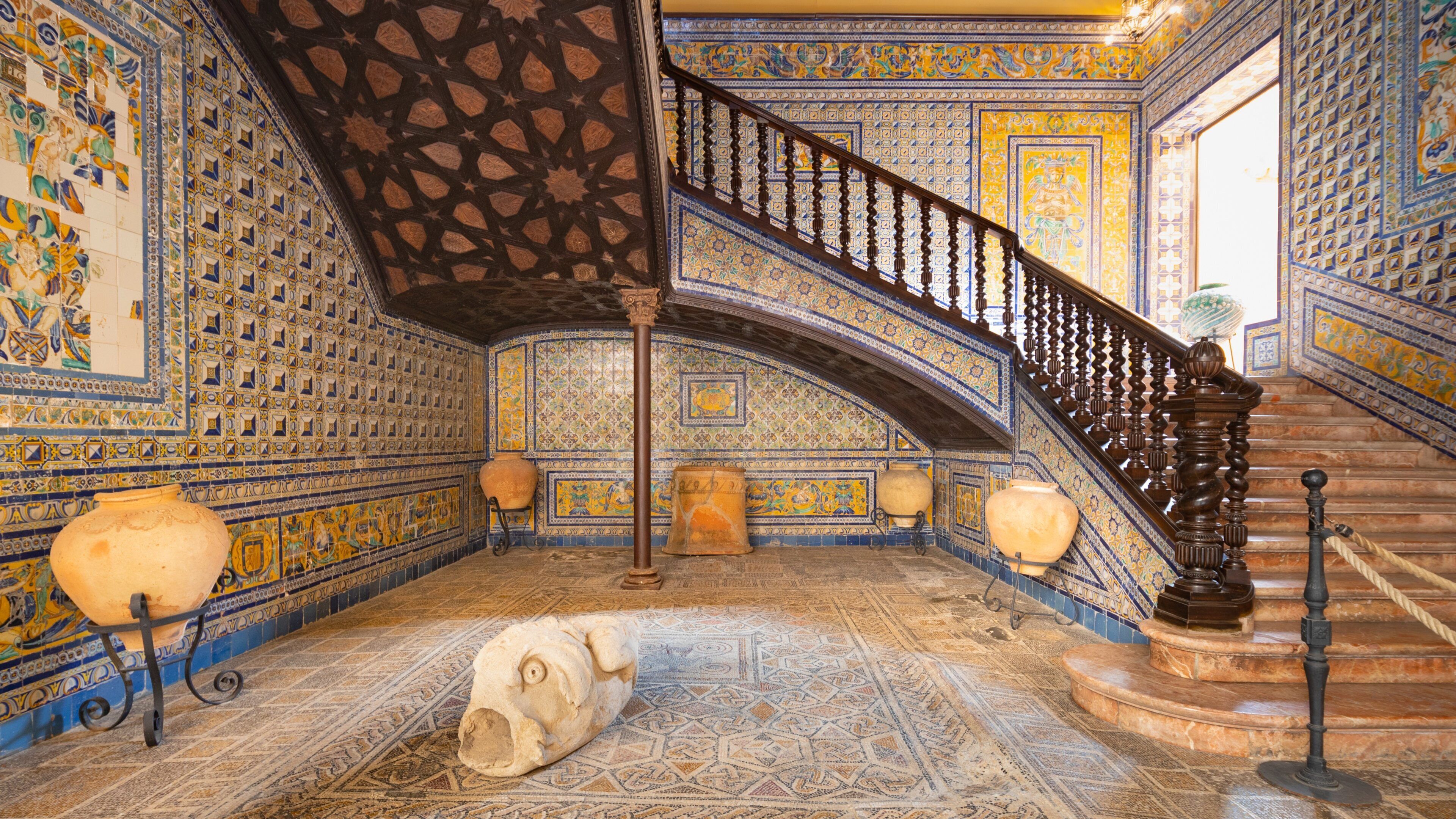 Condesa de Lebrija Palace featuring heritage elements and interior views