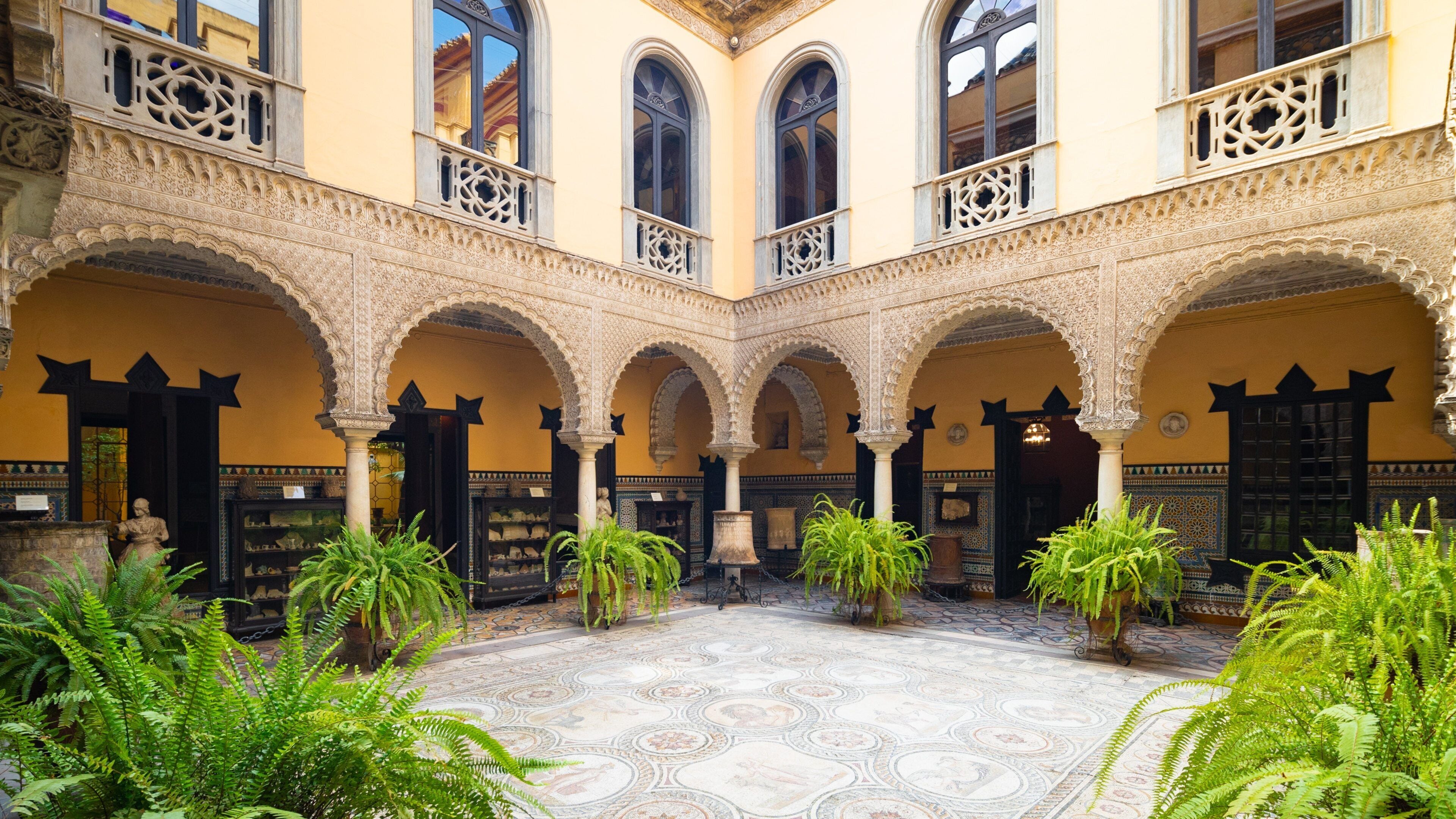 Condesa de Lebrija Palace featuring interior views and heritage elements