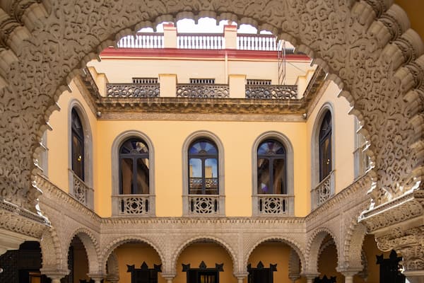 Condesa de Lebrija Palace showing interior views and heritage elements