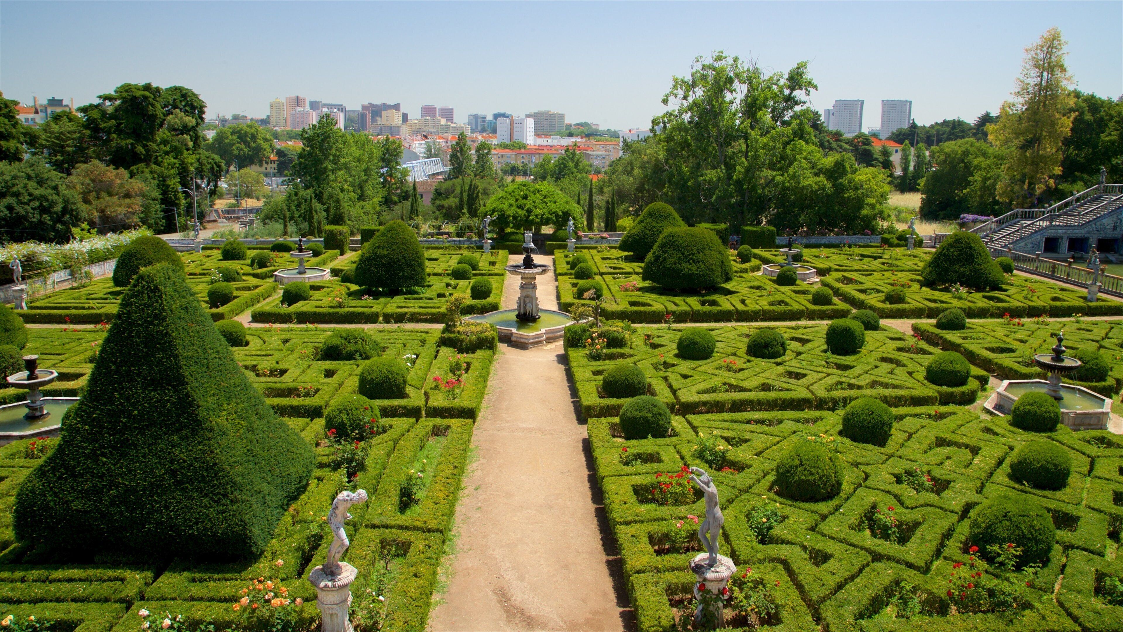 Palace of the Marquises featuring landscape views, a garden and a city