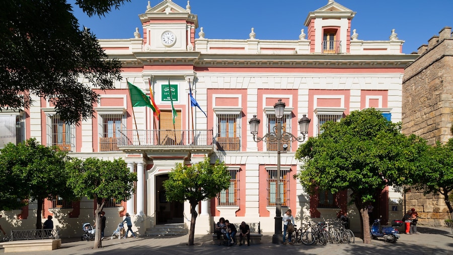 Triunfo Plaza which includes heritage architecture