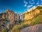 The Puente Nuevo New Bridge over Guadalevin River in Ronda, Andalusia, Spain
