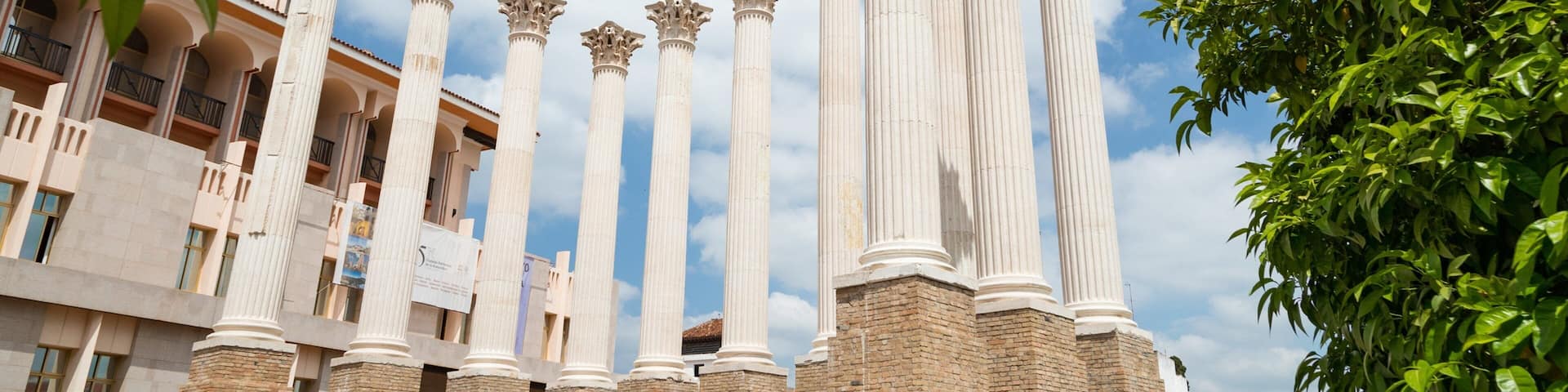 Roman Temple showing heritage elements, a monument and building ruins