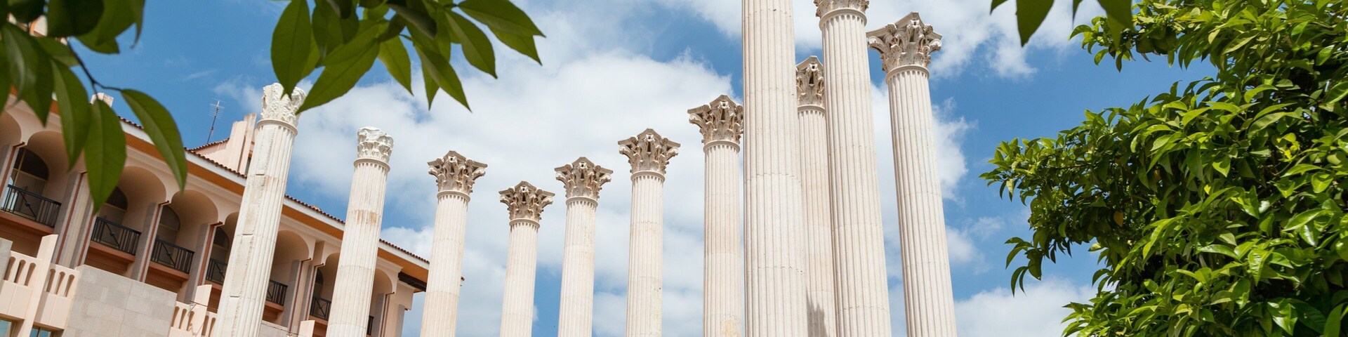 Roman Temple showing heritage elements, a monument and building ruins