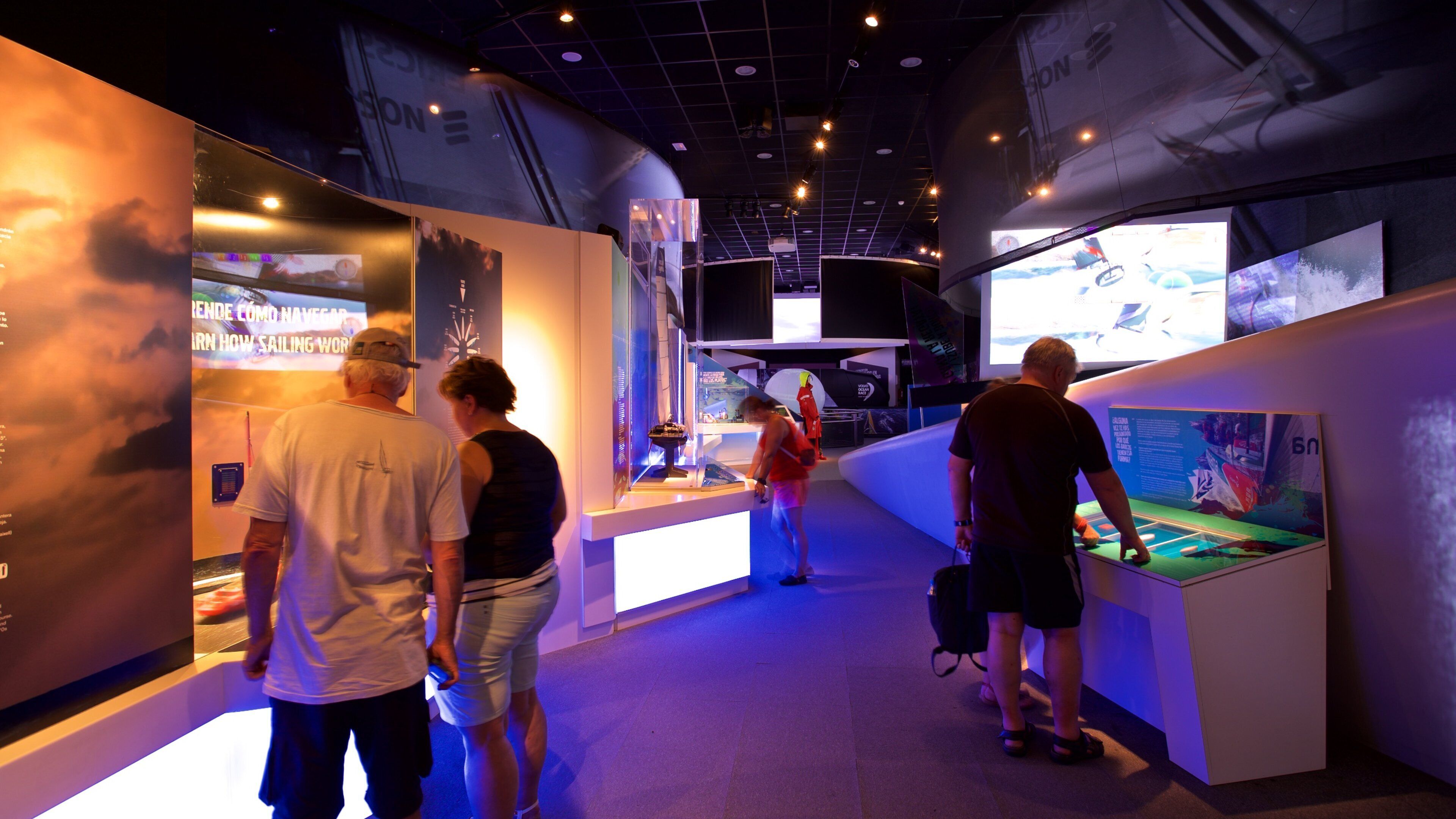 Museo Volvo Ocean Race which includes interior views as well as a small group of people