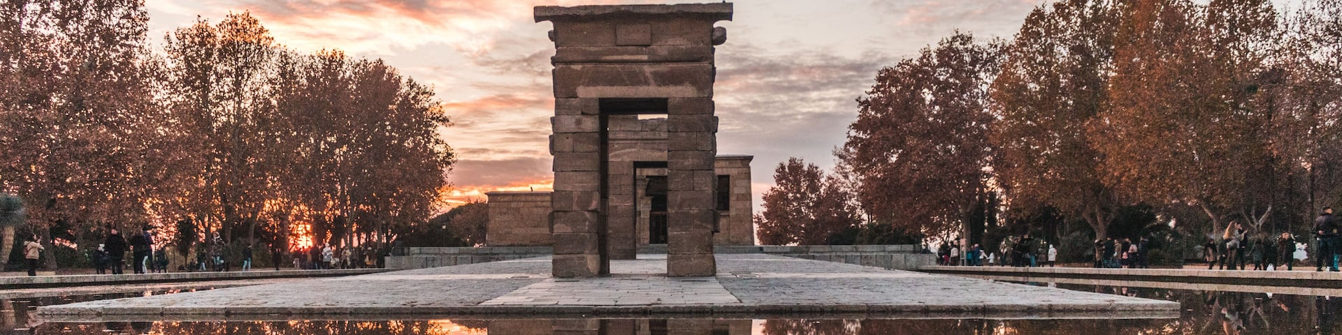 Sunset view of Temple of Debod