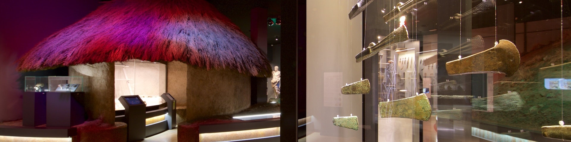 Museum of Prehistory and Archaeology of Cantabria which includes interior views