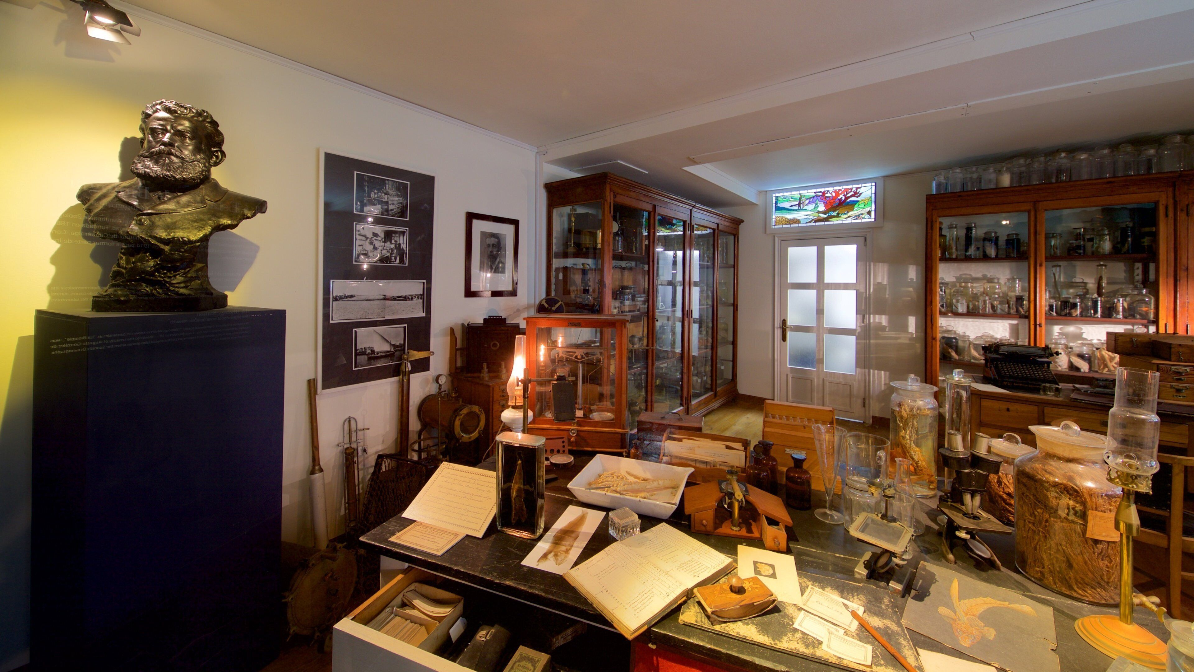 Cantabria Maritime Museum featuring heritage elements and interior views