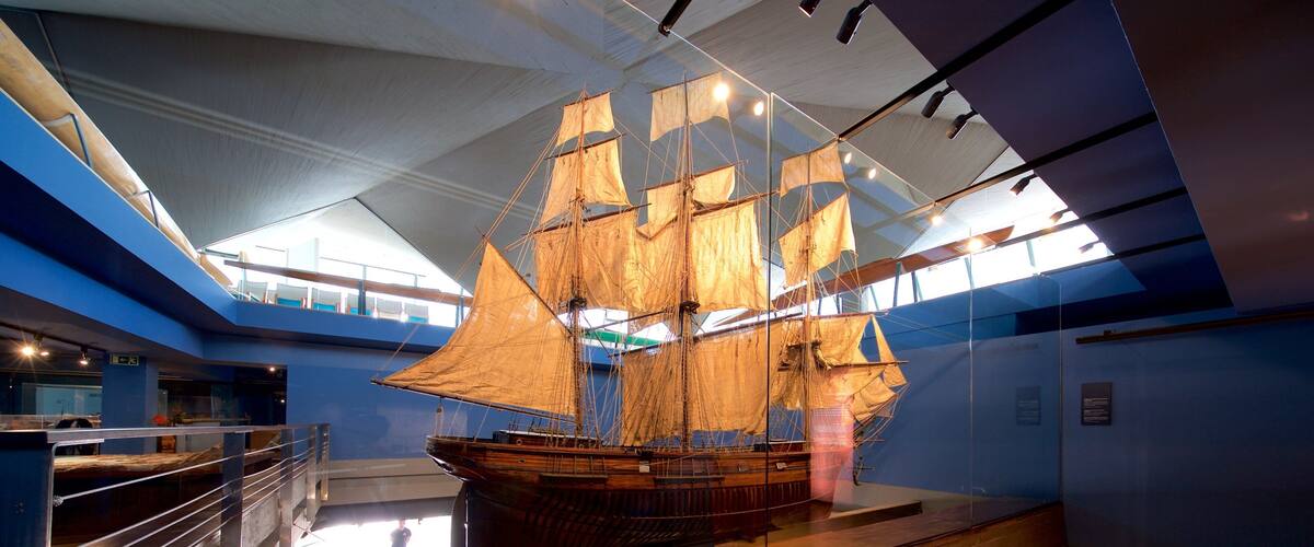 Maritimes Museum des Kantabrischen Meeres das einen Meeresbewohner und Innenansichten