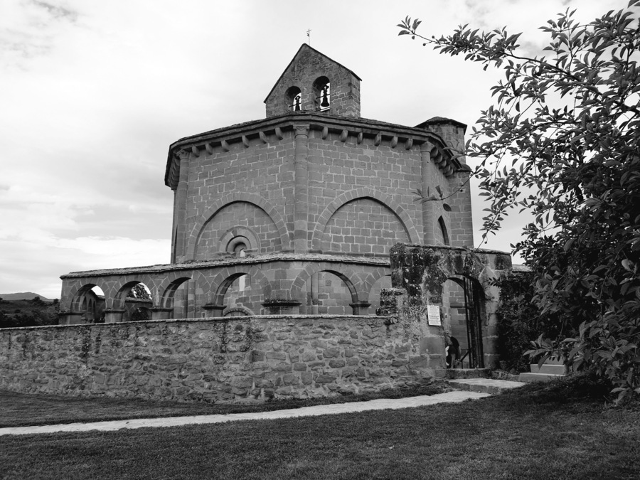 http://santamariadeeunate.es/
12th century church about a 5km diversion off the main Camino track