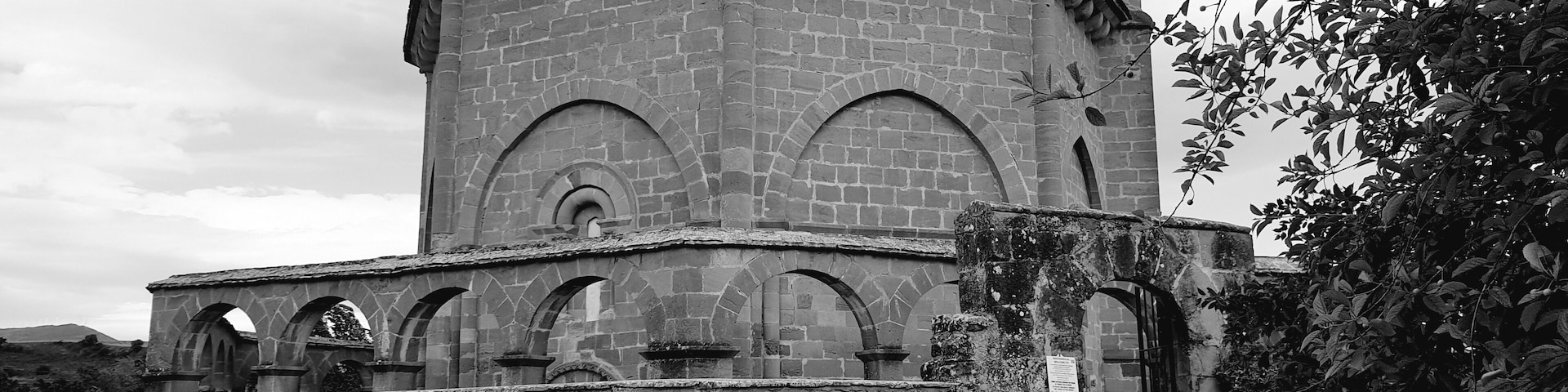 http://santamariadeeunate.es/
12th century church about a 5km diversion off the main Camino track