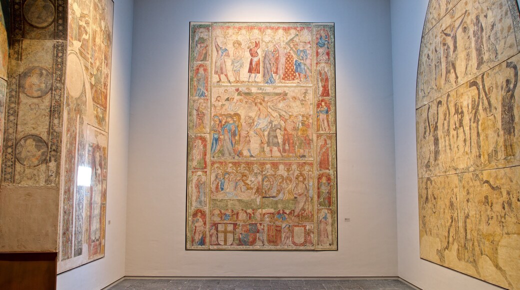 Museum of Navarra showing religious elements, interior views and heritage elements