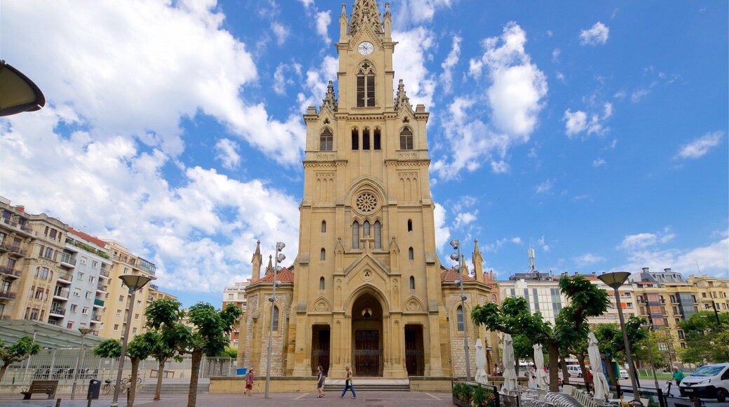 San Ignacio Church featuring a church or cathedral, a city and heritage architecture