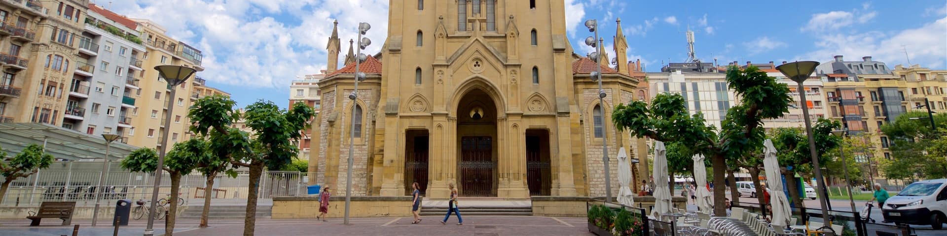 San Ignacio Church featuring a church or cathedral, a city and heritage architecture