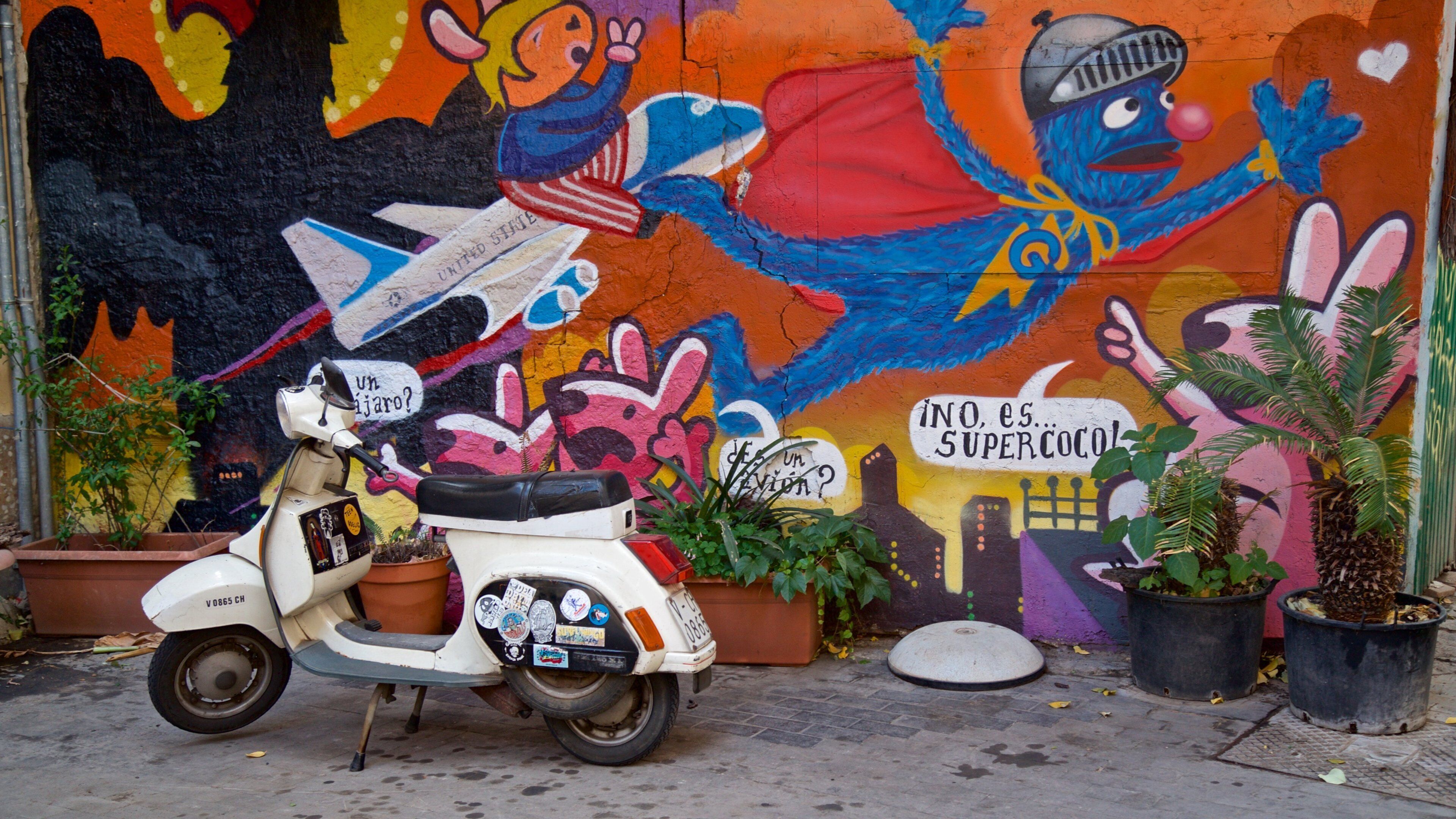 Puente de las Artes featuring outdoor art