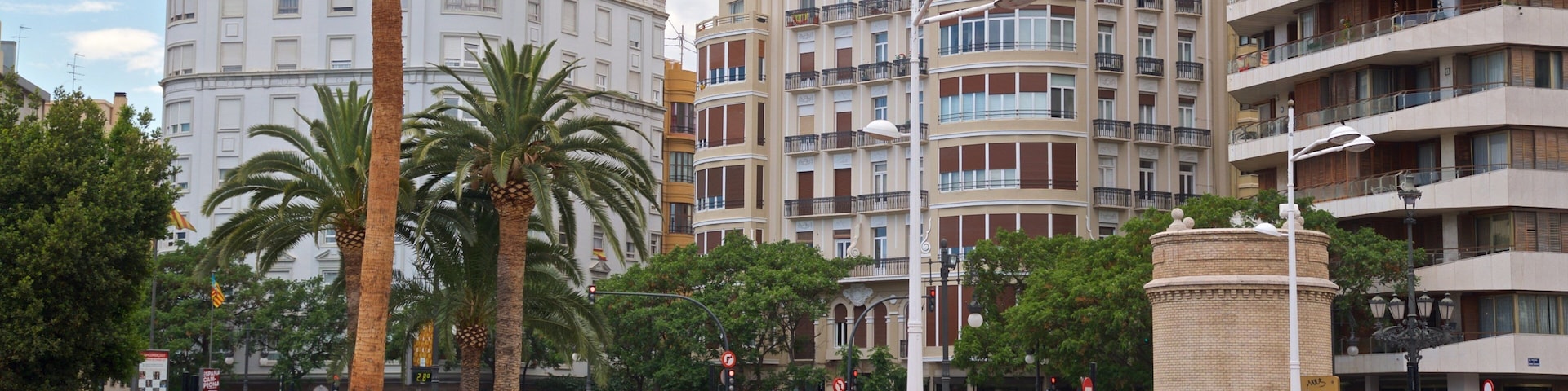 Flower Bridge featuring flowers and a city