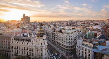 Circulo de Bellas Artes featuring landscape views, a city and a sunset