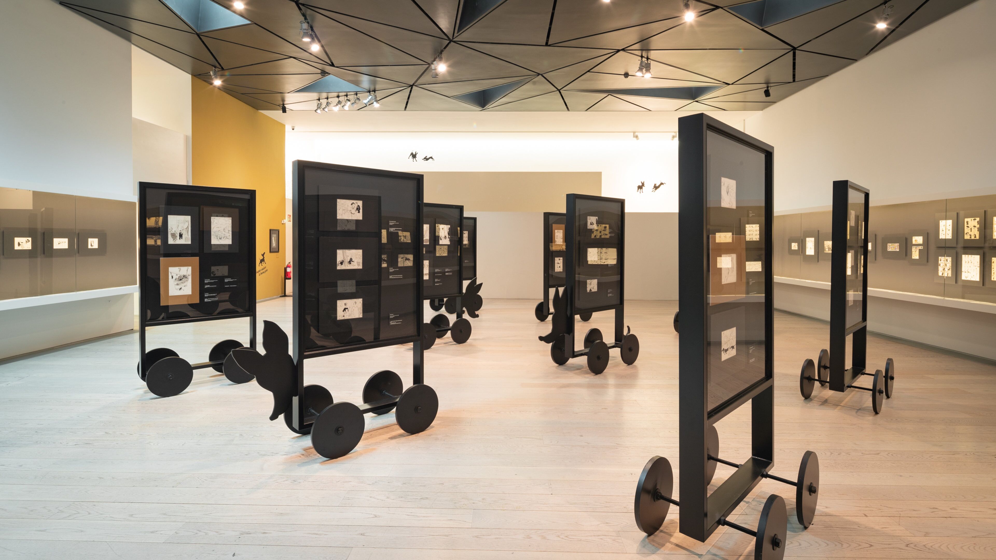 ABC Museum of Drawing and Illustration showing interior views and art