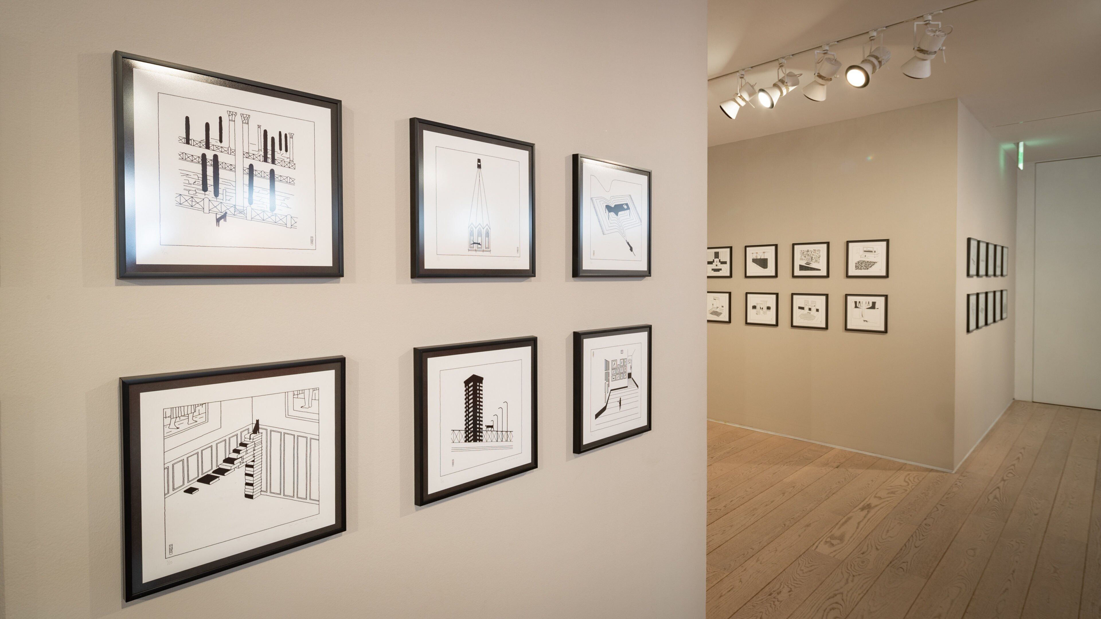 ABC Museum of Drawing and Illustration showing art and interior views