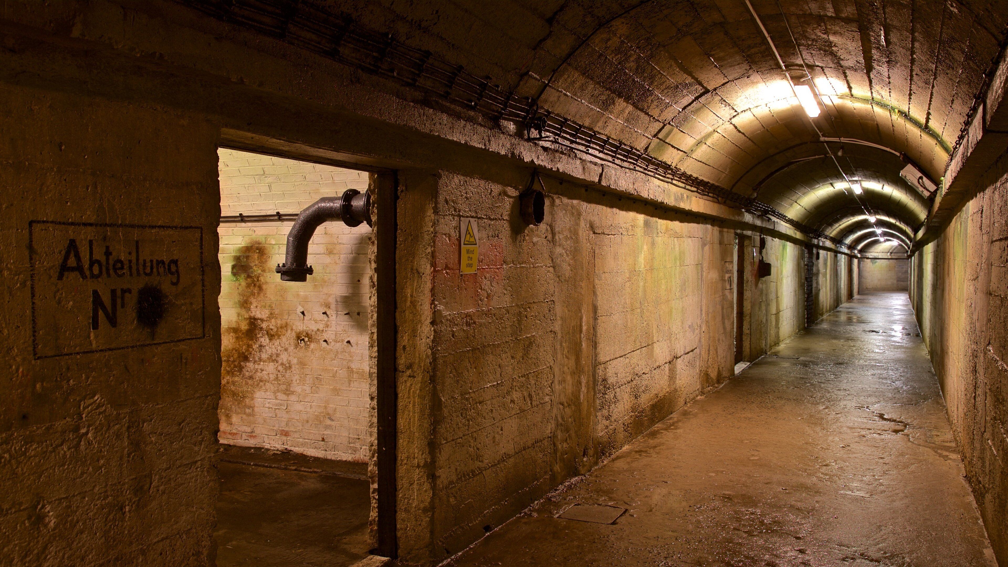 German Underground Hospital featuring heritage elements and interior views