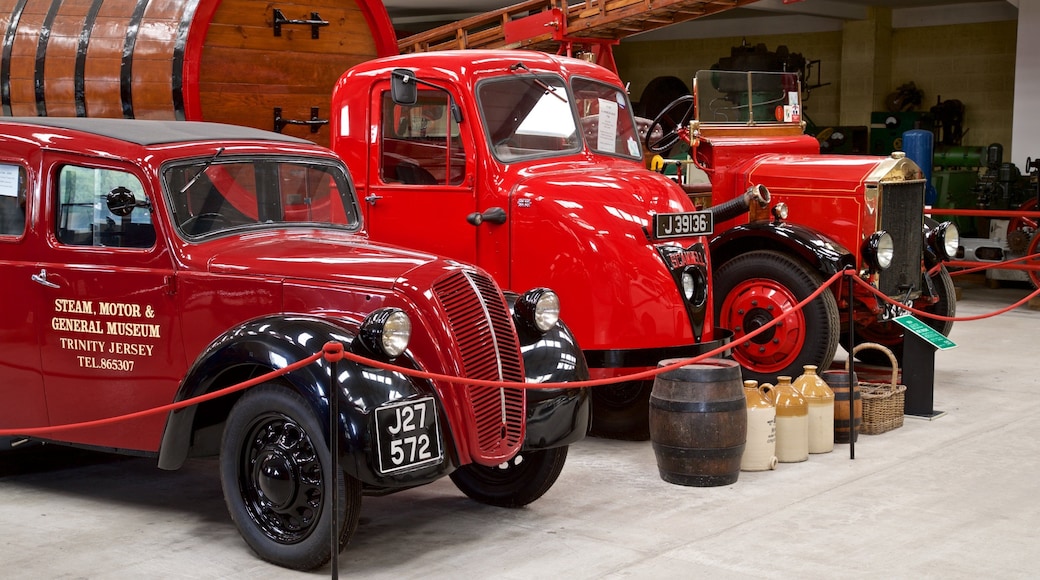 The Pallot Steam, Motor & General Museum which includes heritage elements and interior views