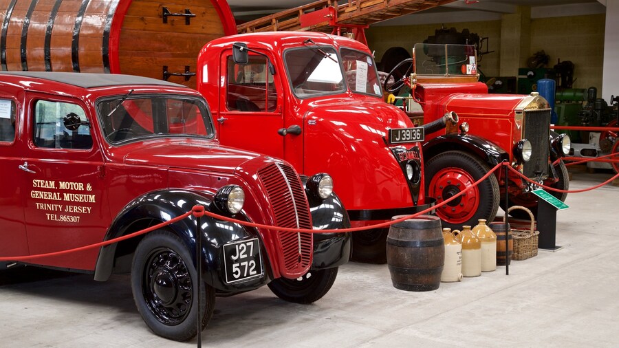 The Pallot Steam, Motor & General Museum which includes heritage elements and interior views