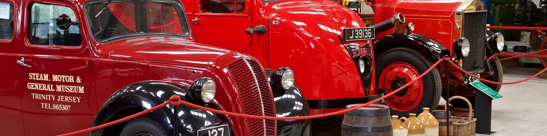 The Pallot Steam, Motor & General Museum que inclui vistas internas e elementos de patrimônio