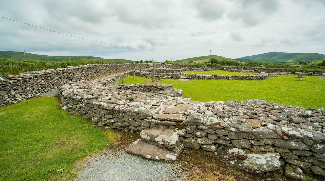 Riasc Monastic Settlement showing heritage elements and building ruins