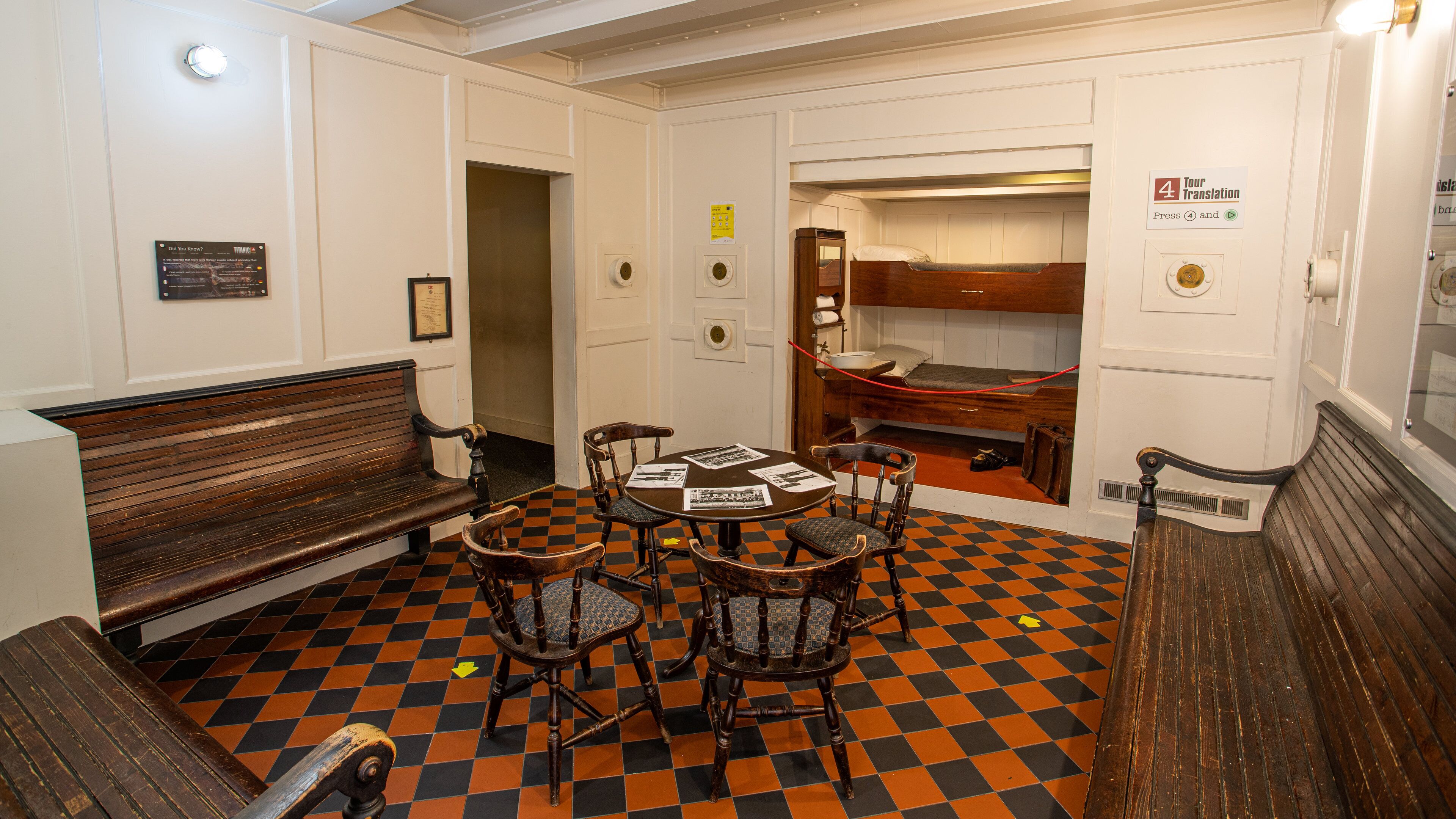 Titanic Experience Cobh featuring interior views