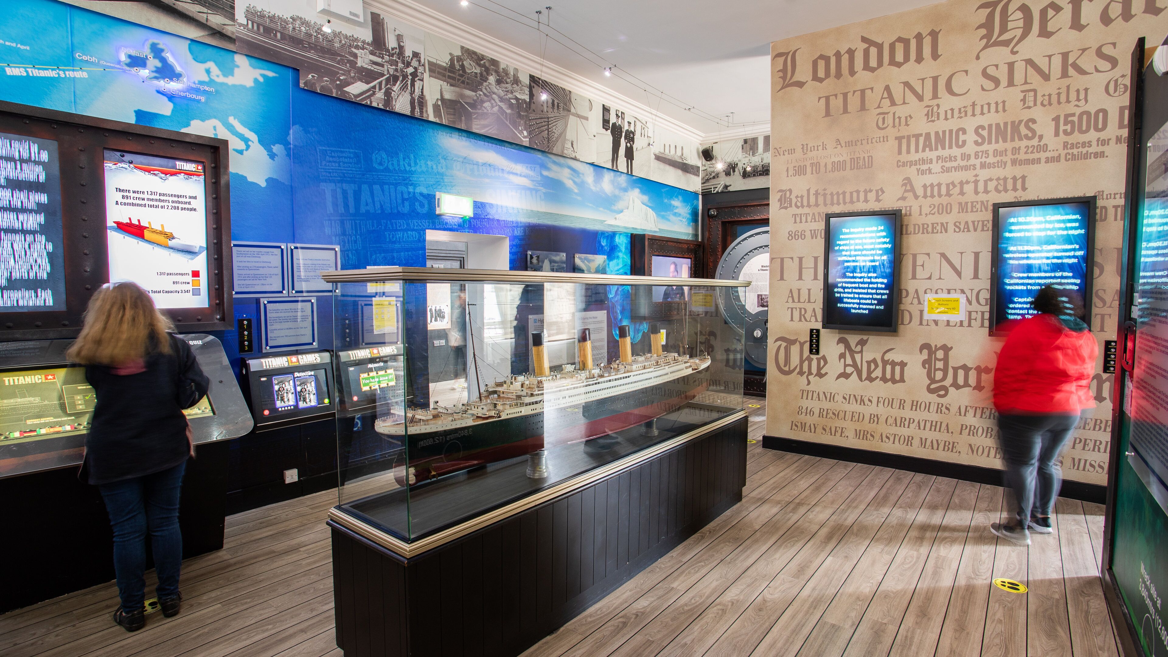 Titanic Experience Cobh showing interior views
