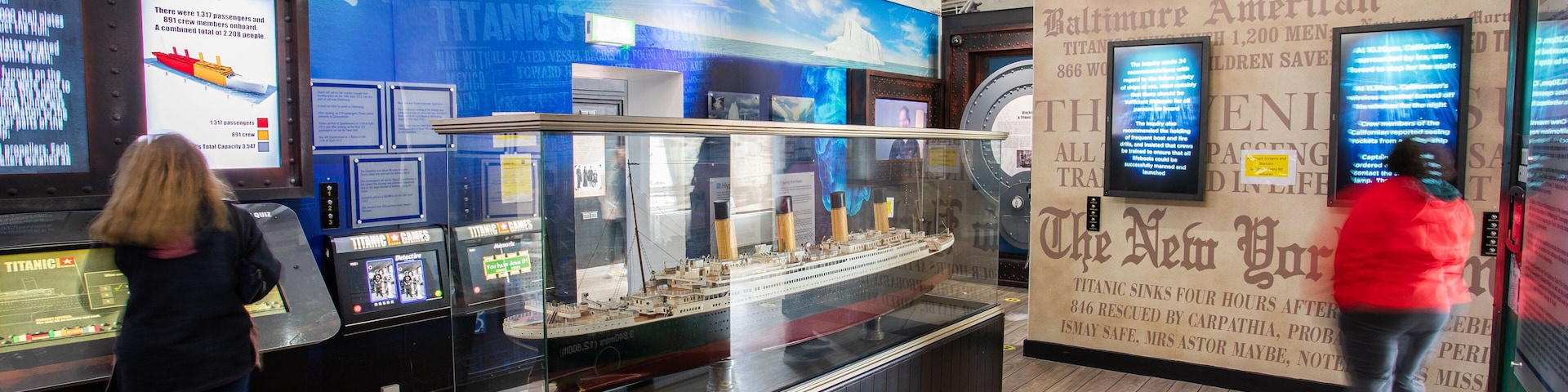 Titanic Experience Cobh showing interior views