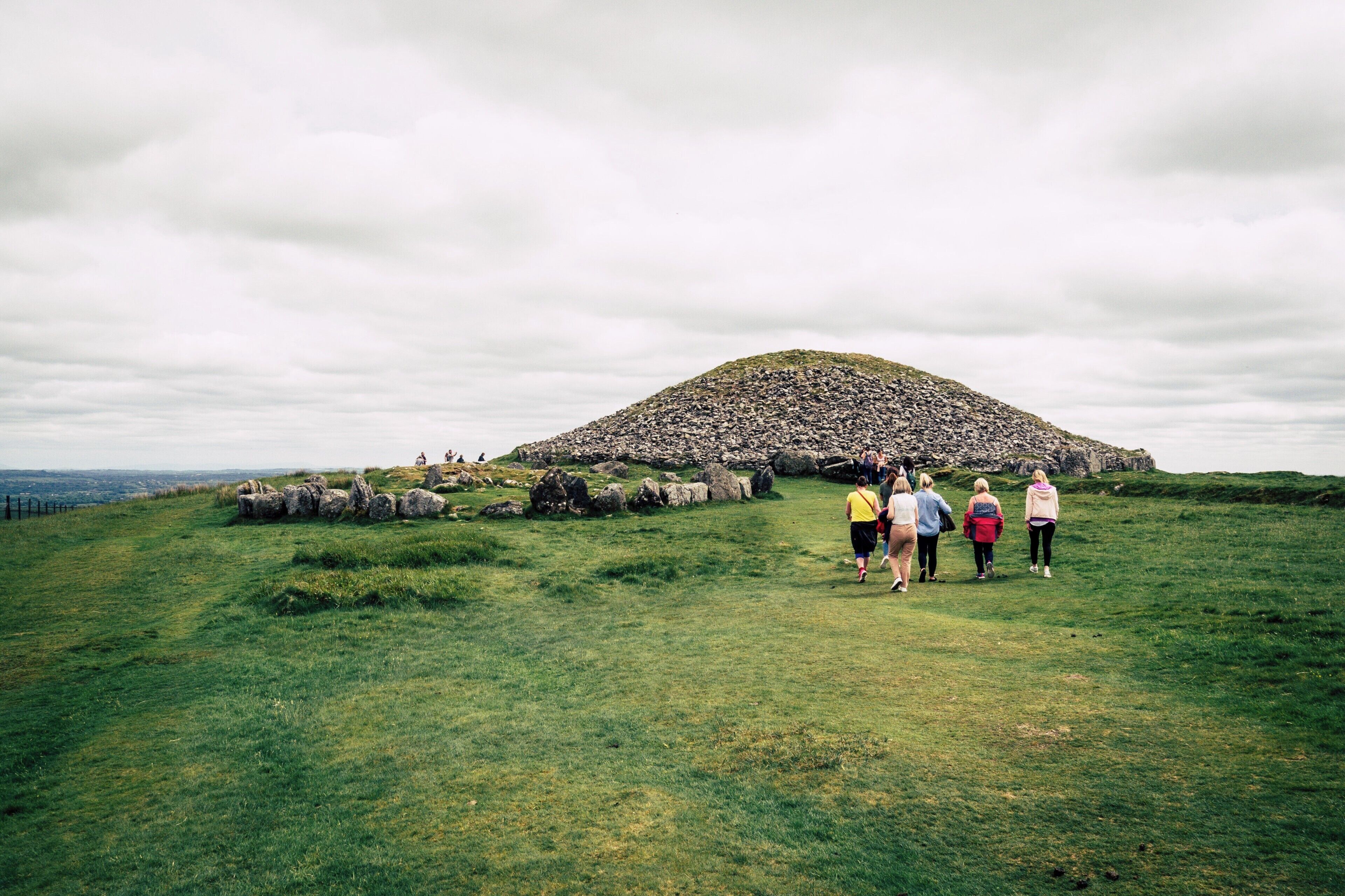 On top of the hill graves.